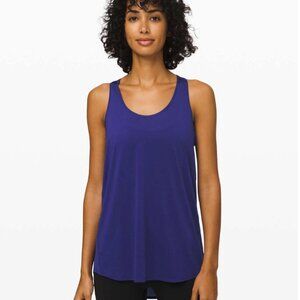 Lululemon NWT Essential Tank Pleated Size 12 Larkspur